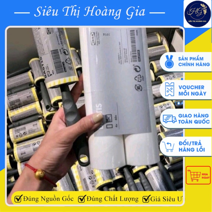 Set cây lăn bụi + 4 đầu thay thế IKEA