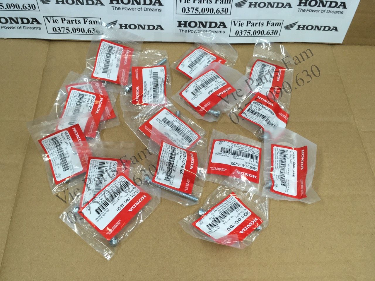 ỐC LỐC MÁY HONDA 6 LY DIN HONDA 100%