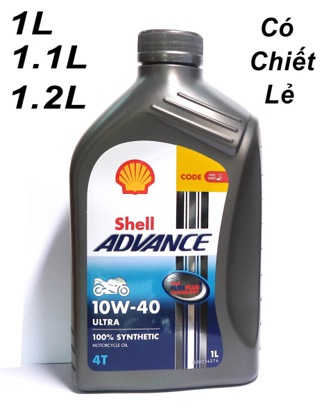 Nhớt Shell Advance Ultra 10W40 Nhập Khẩu Thái Lan Cao Cấp