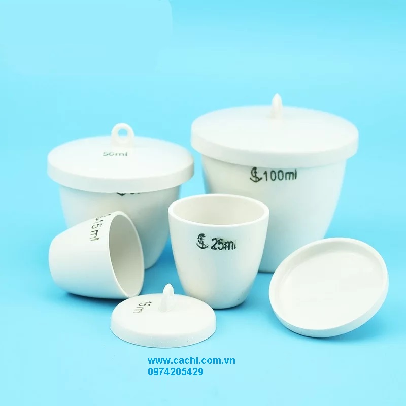Chén nung sứ 50ml, 30ml, 10ml