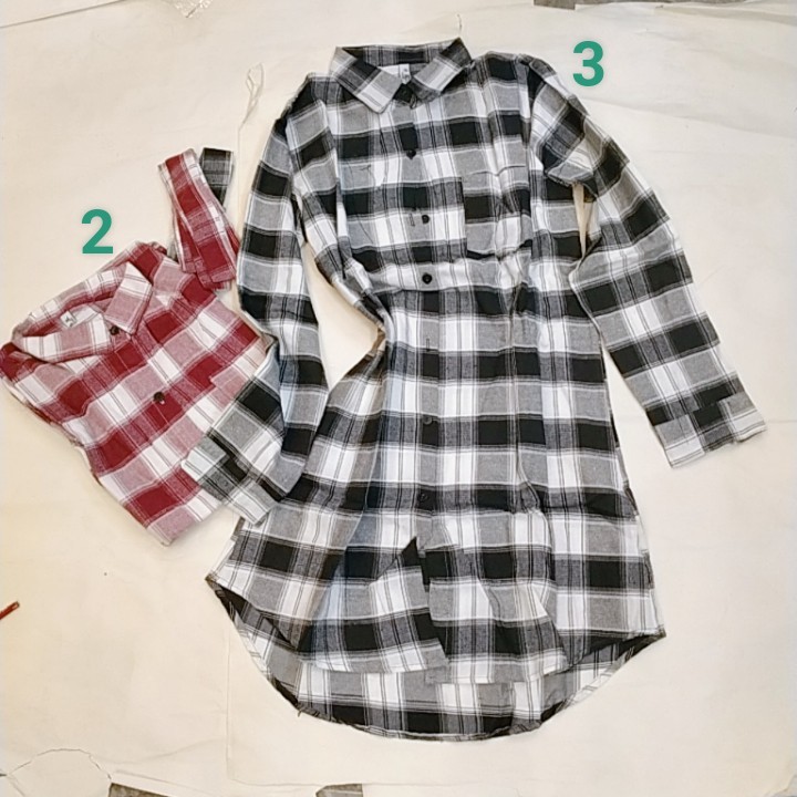 Đầm Sơ Mi Kẻ Thắt Đai Xinh Xắn
