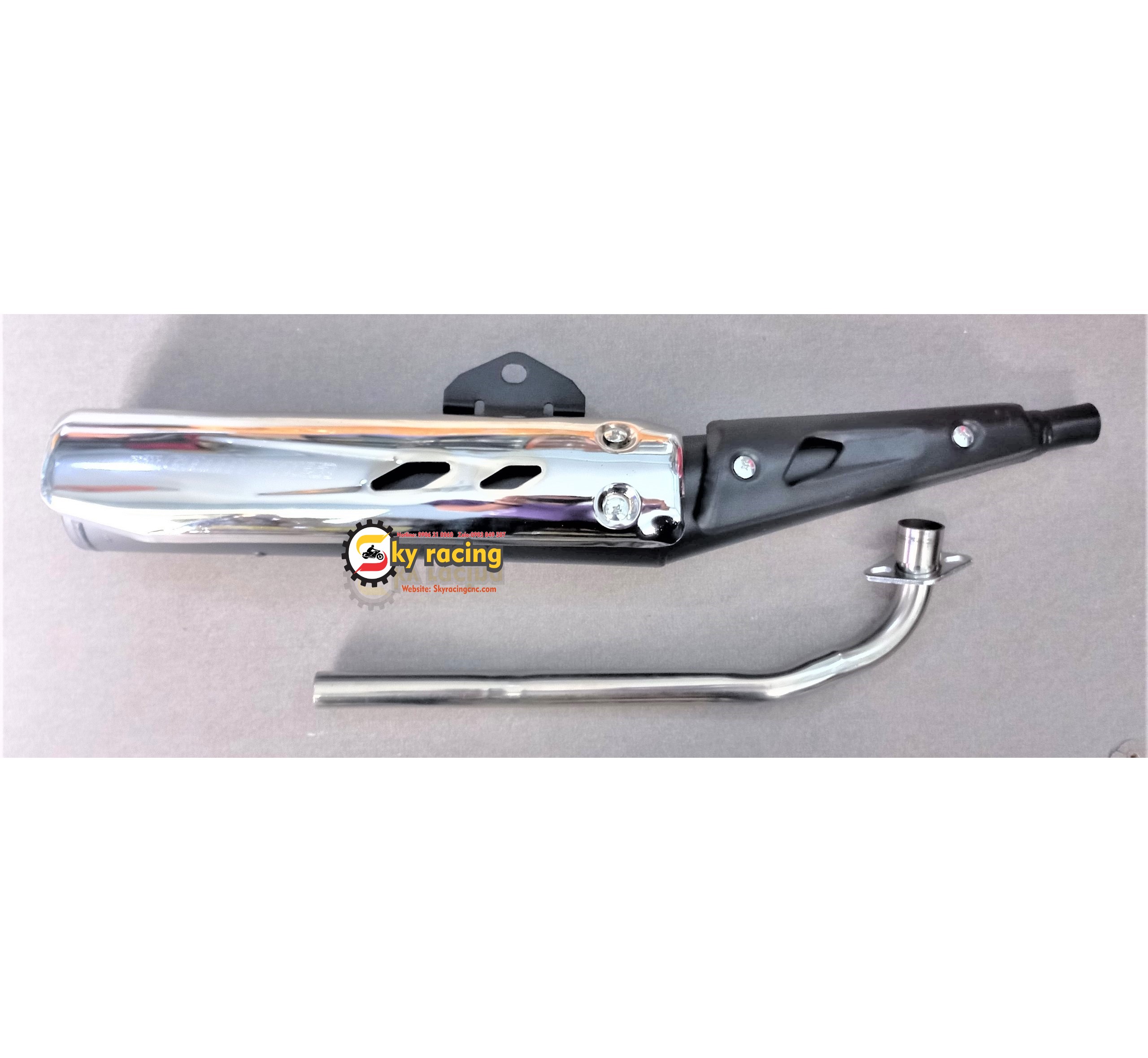 Pô Exciter 2010 Gắn Cho Xe Sirius Ex135 5 số 4 số dr w... tặng kèm ốp pô