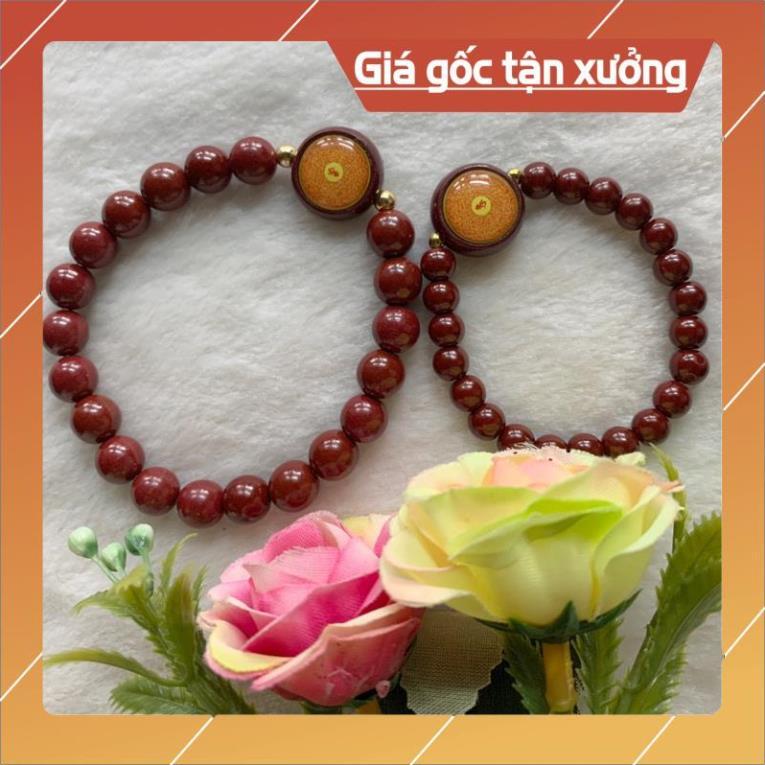 VÒNG TAY ĐÁ CHU SA CHÚ LĂNG NGHIÊM BÌNH AN 6LY VÀ 8LY