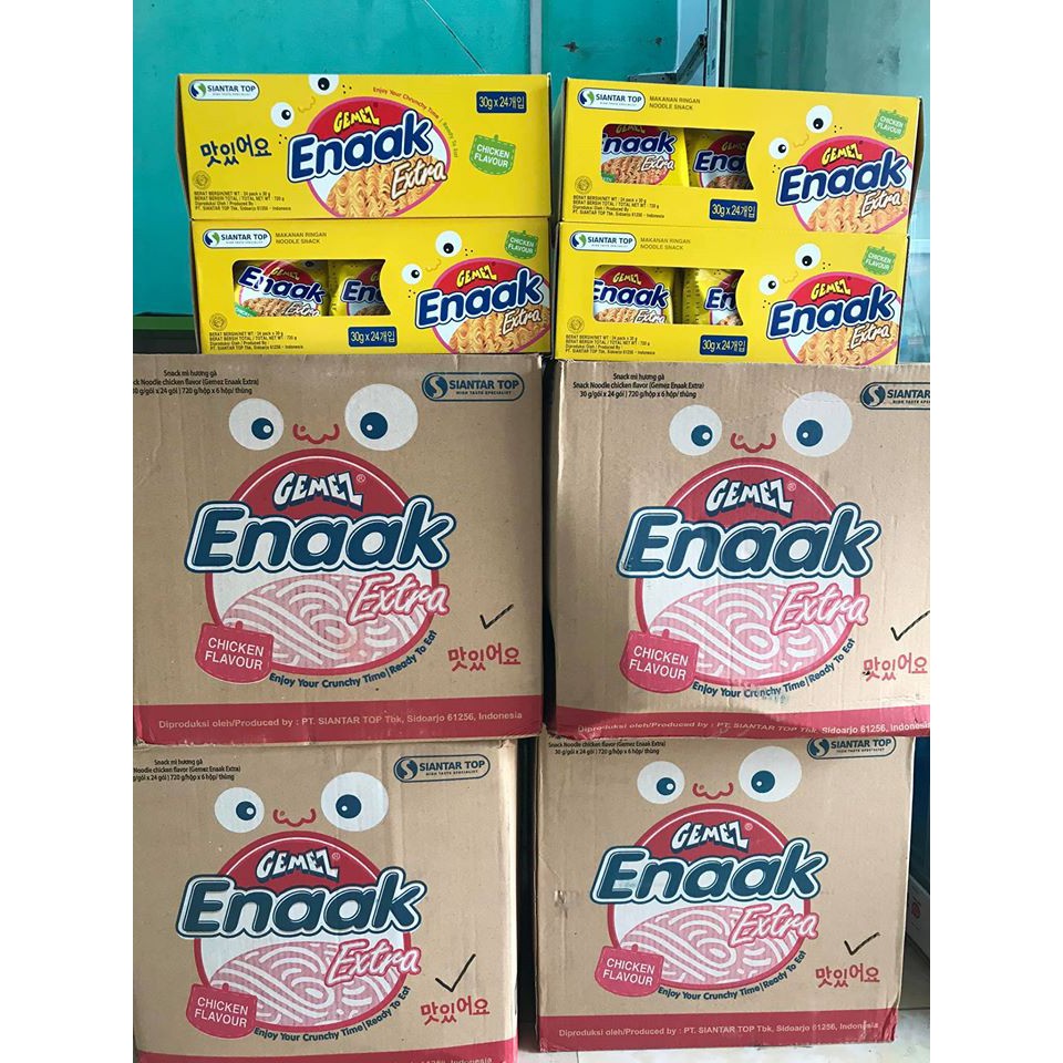 Mì ENAAK 30Gx24 gói - mì ăn sống (date mới nhất)
