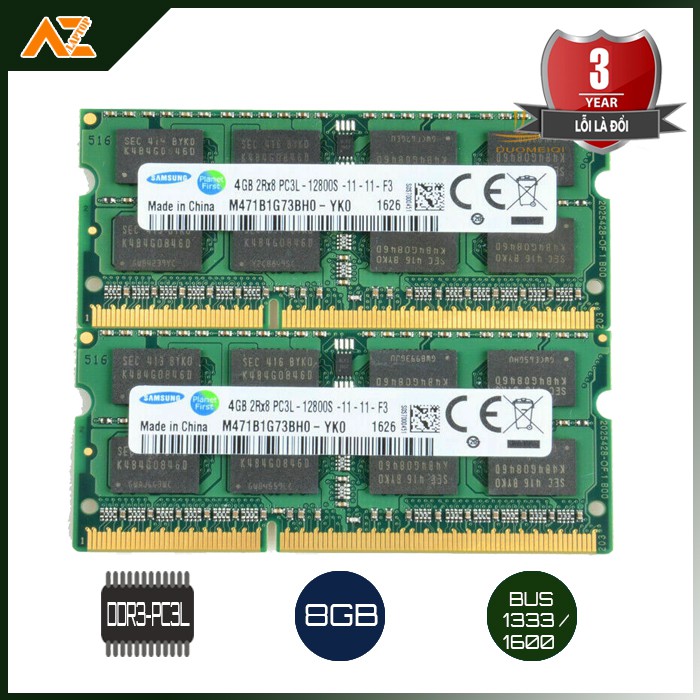 [HCM]Ram Laptop DDR3 PC3L 4GB BUS 1600 (Bảo Hành 36 Tháng)