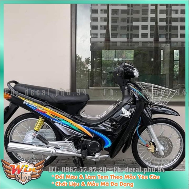 Tem rời Wave nhỏ đen màu lạ