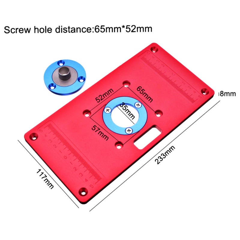 Mặt bàn máy phay đỏ cốt 12.7mm