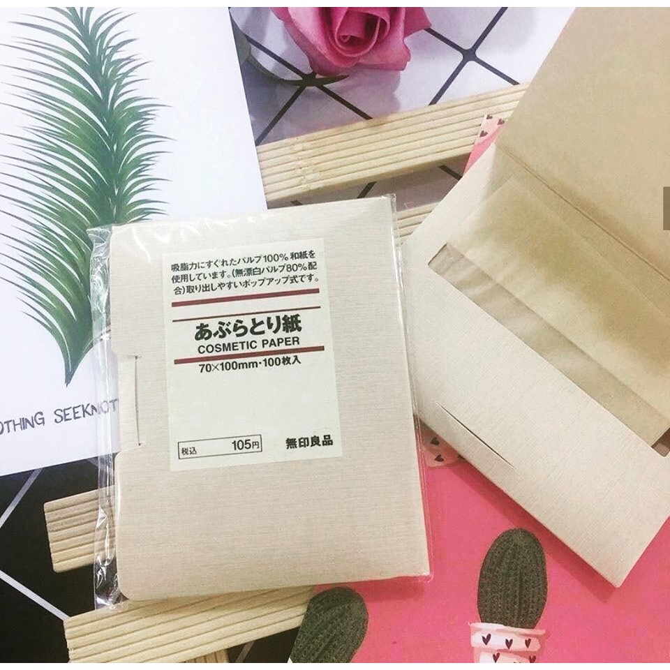 Giấy Thấm Dầu Muji Cosmetic Paper