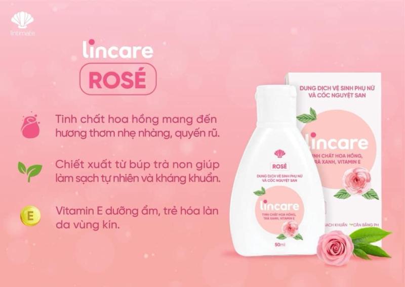 Giá gốc Dung dịch vệ sinh lincare rose cao cấp