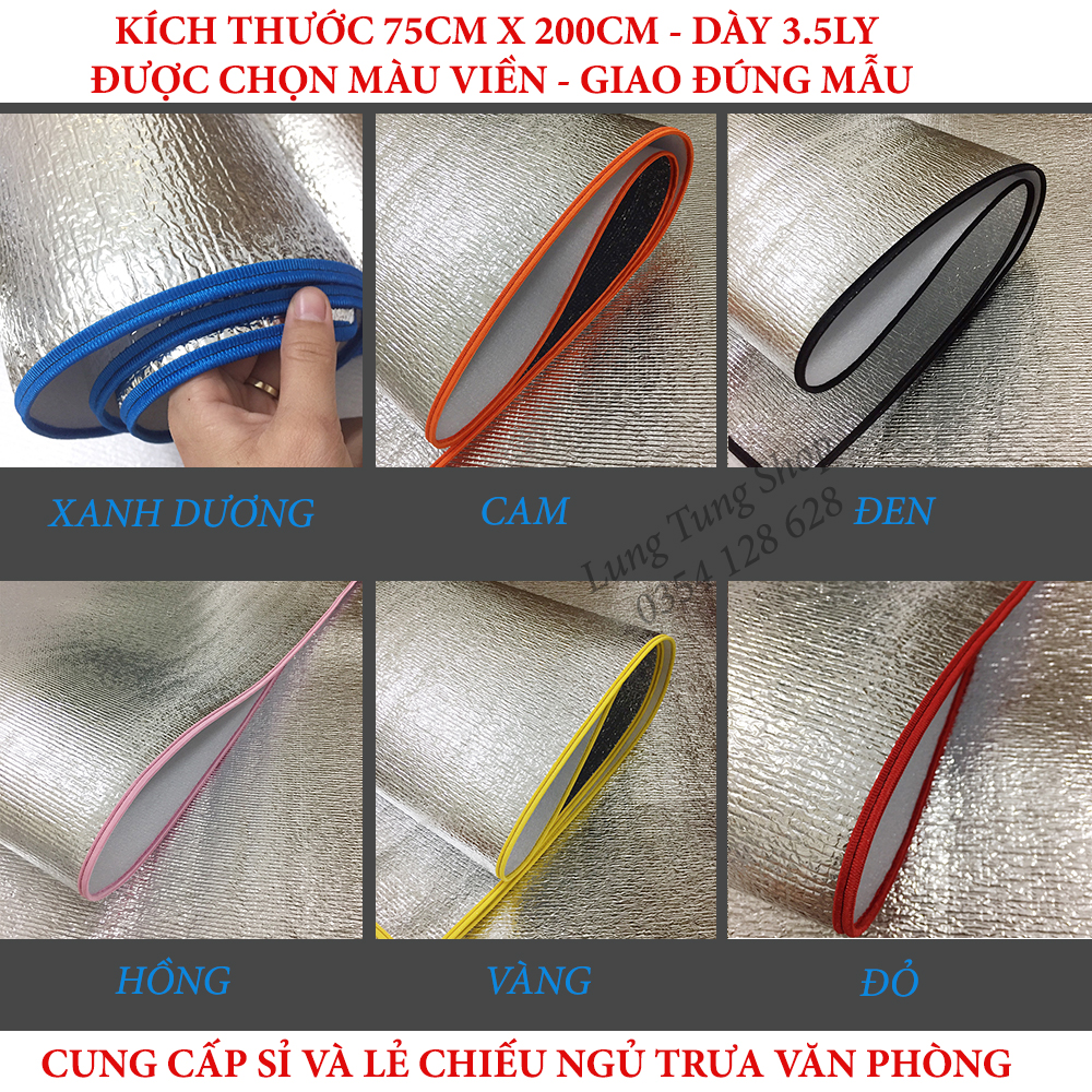 [HCM][ 75CM X 200CM ] Chiếu ngủ trưa văn phòng cá nhân ( chọn màu viền )