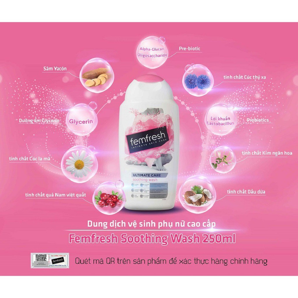 Dung dịch vệ sinh phụ nữ Femfresh 250ml
