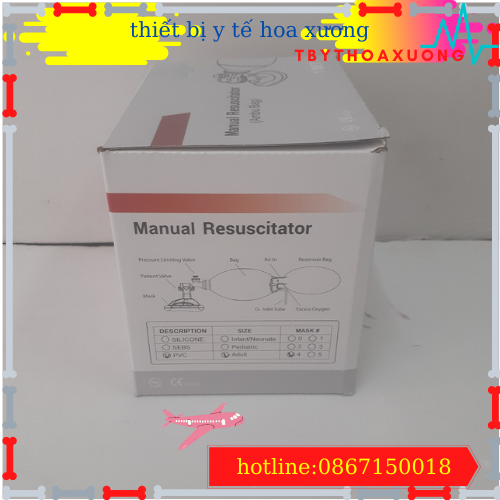 bóng bóp ambu người lớn giúp trợ thở lucky