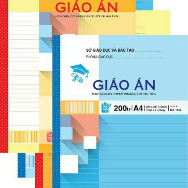Sổ giáo án A4 200 trang hải tiến ( Kẻ ngang - ôly)