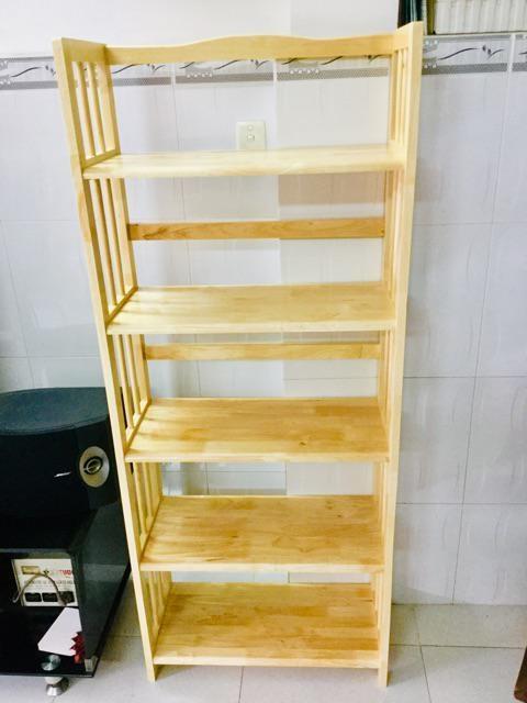 [HCM][Rẻ Vô Địch] Kệ sách gỗ 60cm - 5 tầng