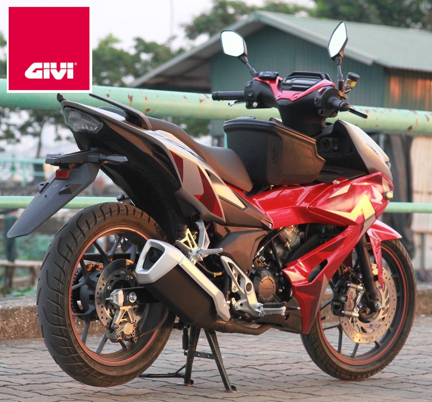 Thùng Giữa Givi G10N Monolock 7.5L tặng kèm Pát Honda Winner X