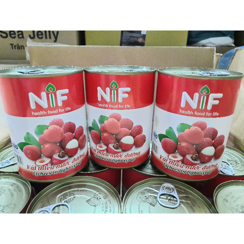 Vải ngâm NIF - Lon 560GR