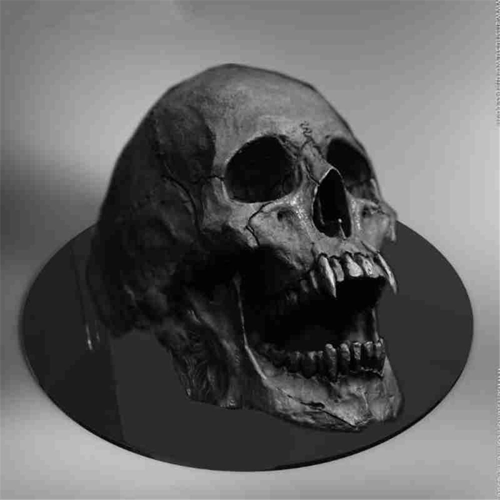 1 * Nhẫn Đầu Lâu Chiến Binh Biker Rock Kinh Dị Phong Cách Punk Gothic Cổ Điển