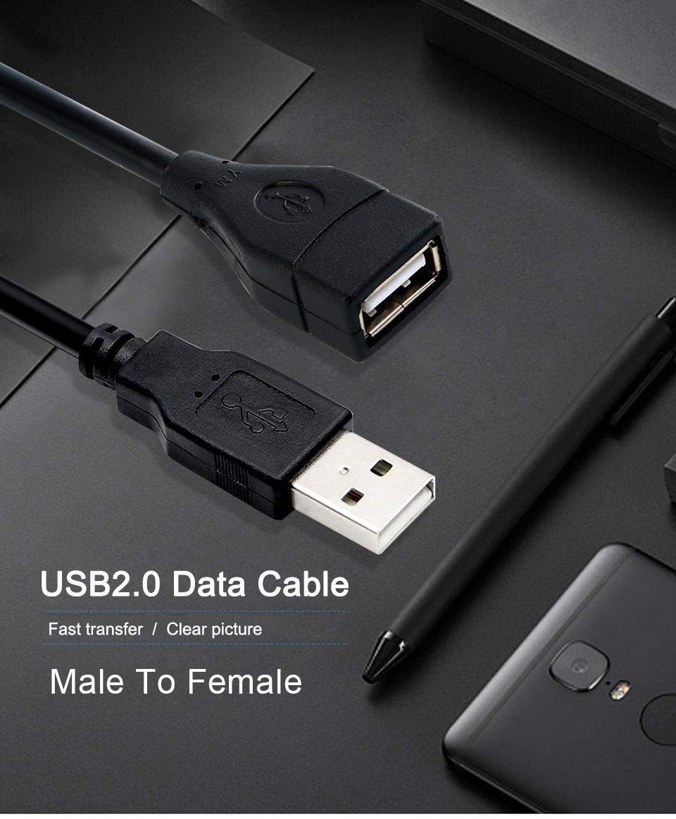 [HCM]Cáp USB nối dài 1.5 Mét chống nhiễu