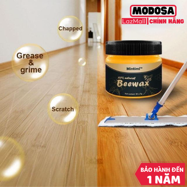 Sáp ong modosa đánh bóng đồ gỗ chăm sóc nội thất chống nước chống mài mòn beewax 85g - dụng cụ chăm sóc nhà cửa bằng gỗ tiện lợi, sáp nguyên chất đánh bóng, chăm sóc đồ gỗ, sáp ong beewax, sáp ong đánh bóng gỗ, sáp ong lau gỗ