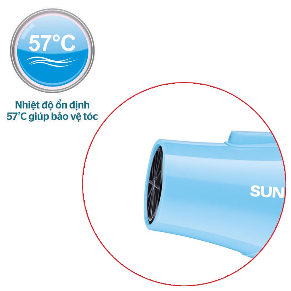 Máy SấY Tóc Sunhouse Shd2305 Xanh
