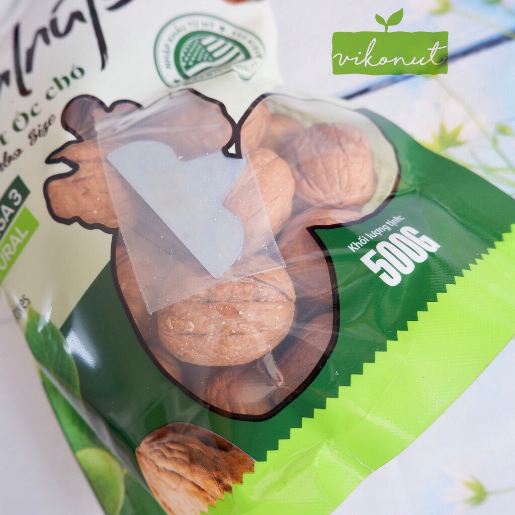 [HCM][VikoNut] Óc chó vàng Chandler Mỹ còn vỏ [500g 300g] -  Walnut