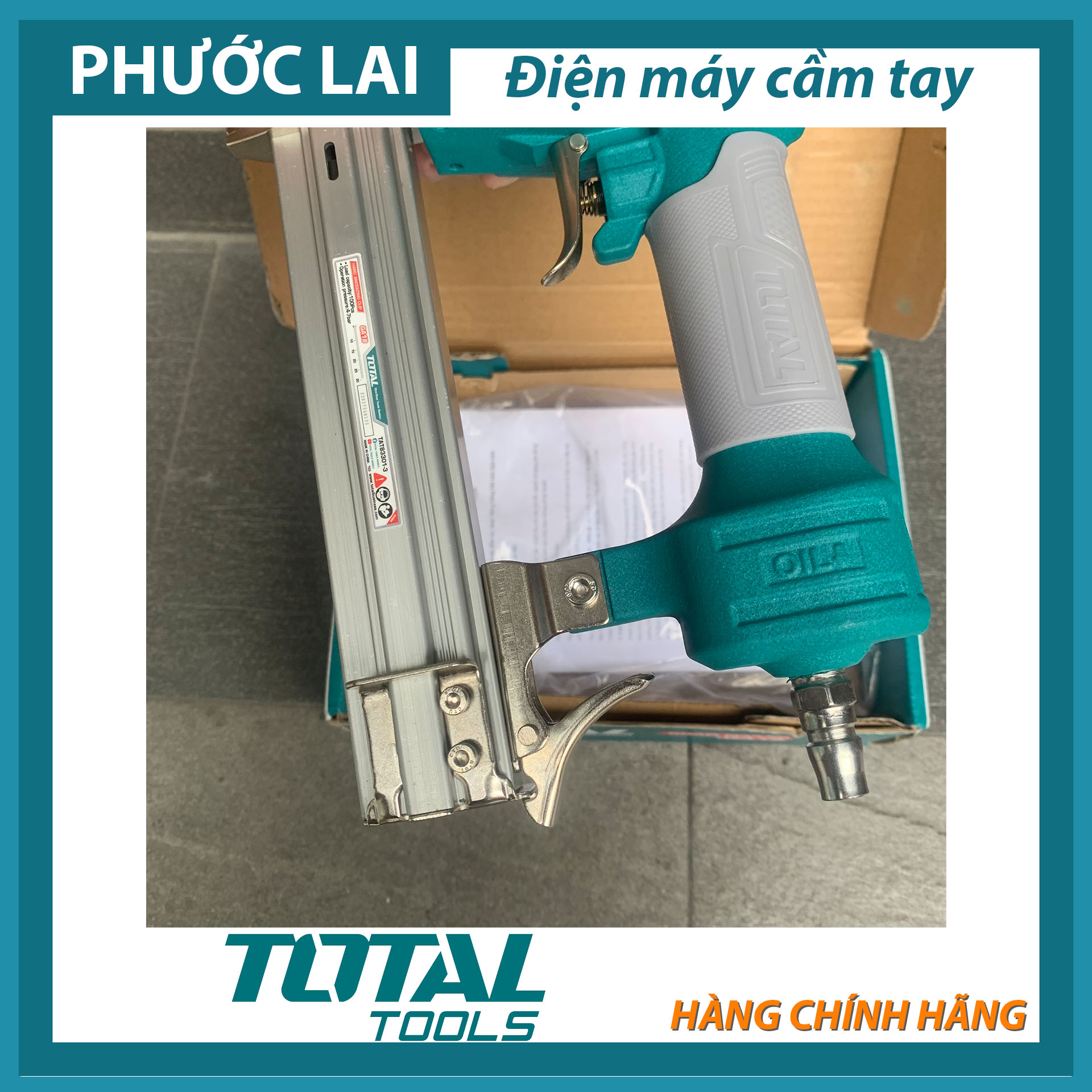 Súng bắn đinh thẳng dùng hơi Total TAT83301-3 (dành cho bắn gỗ)