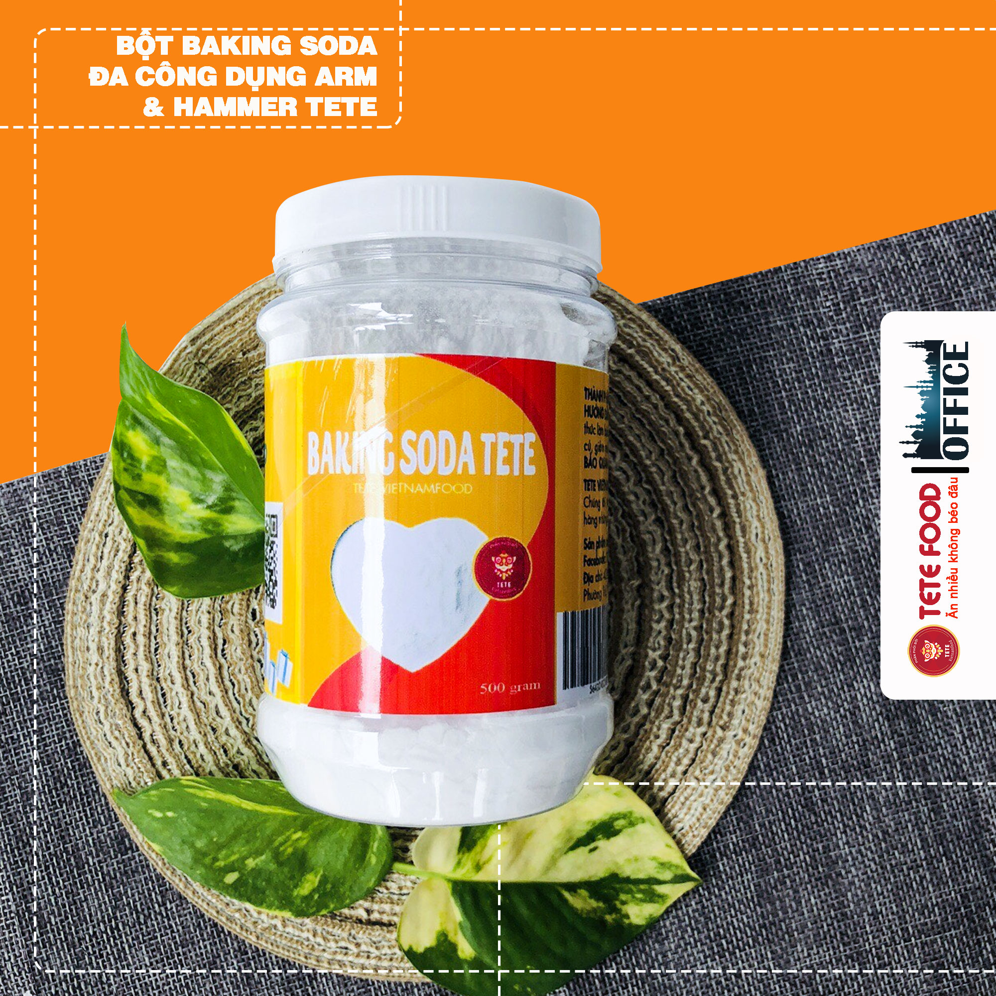 500gram bột baking soda đa công dụng arm & hammer tete