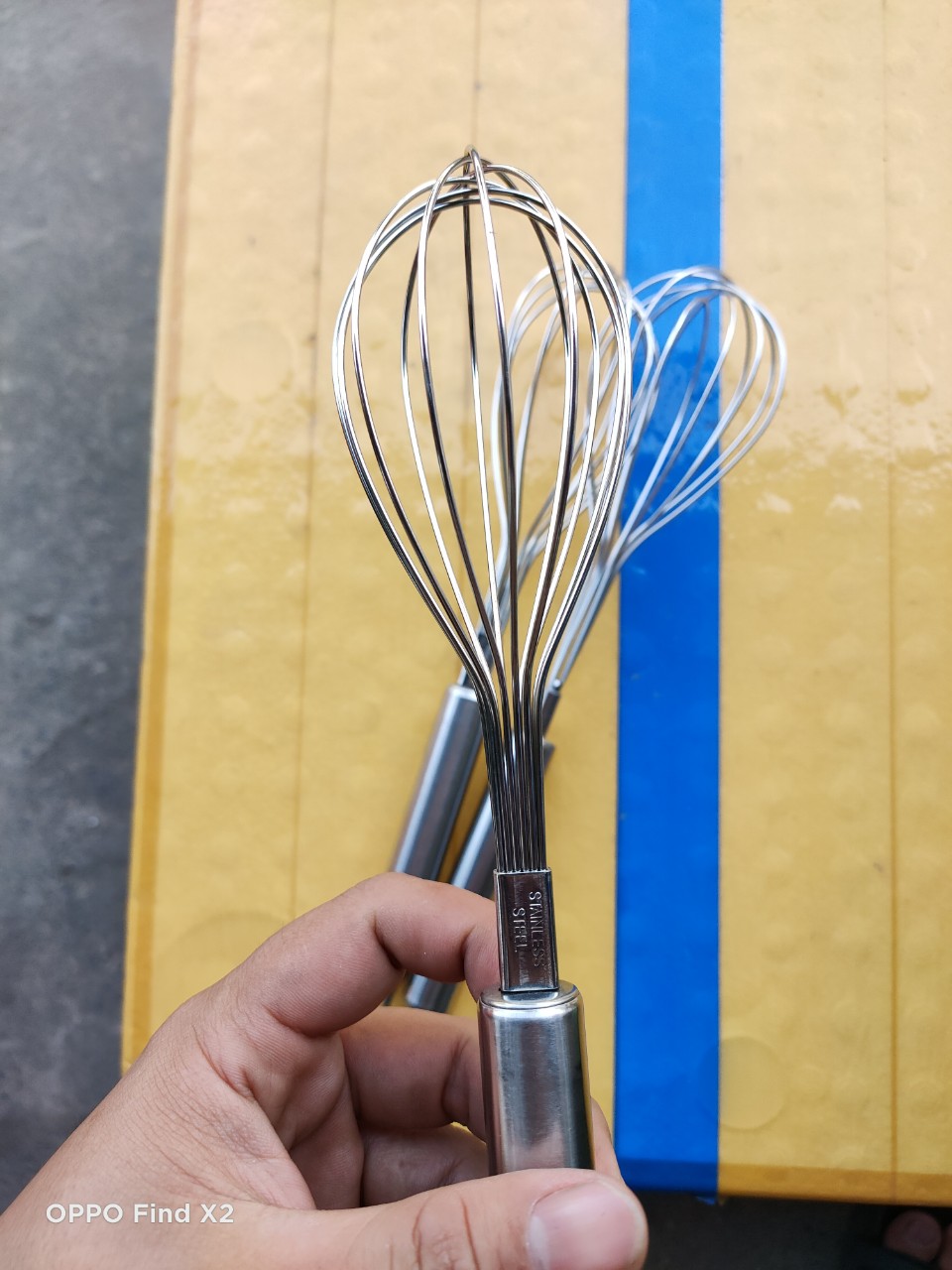 Cây đánh trứng inox dài 21cm