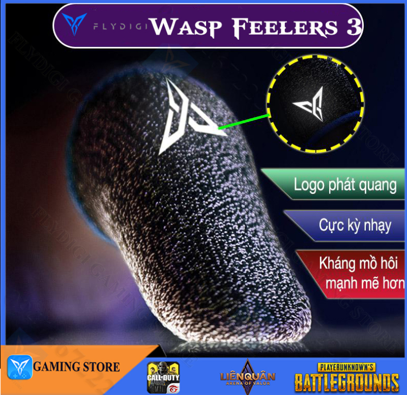 [ THẾ HỆ THỨ 3 ] Flydigi Wasp Feelers 3 Bao ngón tay ma thuật dành riêng cho điện thoại di động máy tính bảng-Hãng phân phối chính thức