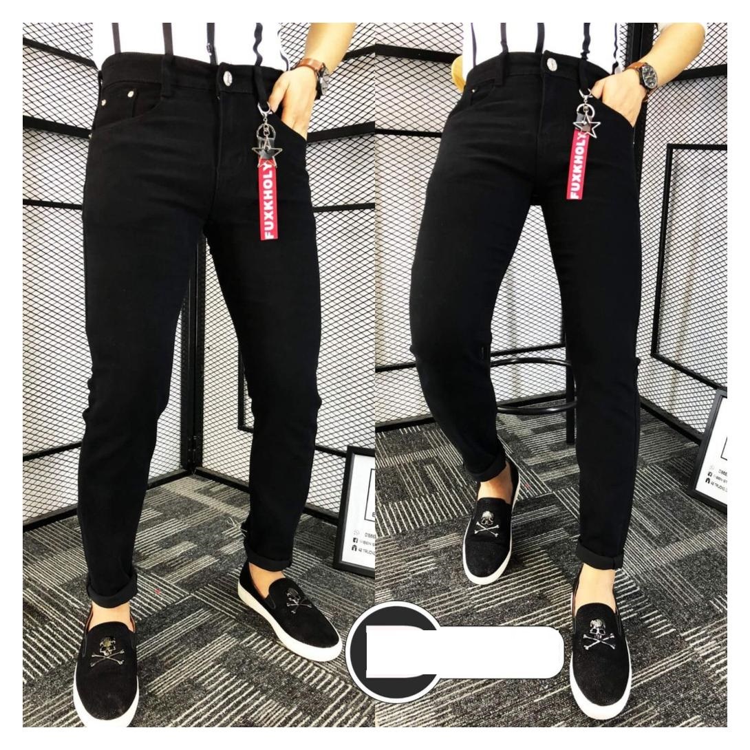 QUẦN JEAN NAM ĐEN TRƠN CÓ SIZE ĐẠI 28-36 ( K CO DÂY ĐEO)
