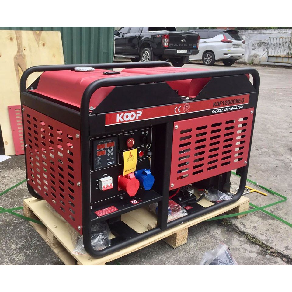 [Có bảo hành] [Chính hãng] [Giá hủy diệt] [Có sẵn] Máy Phát Điện Chạy Dầu 10Kw Koop KDF12000XE 3 Pha
