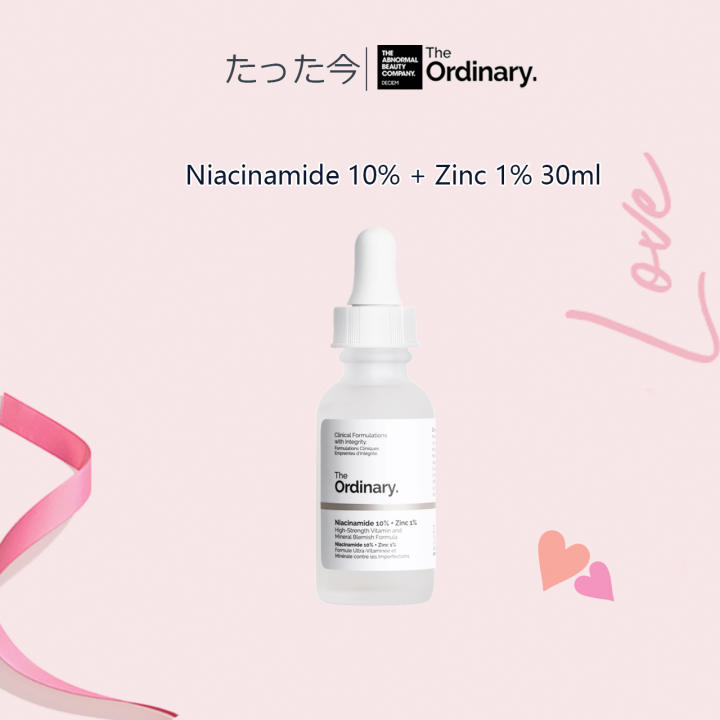[hcm]Serum The Ordinary Niacinamide 10% Và Zinc 1% Giúp Cân Bằng Bã Nhờn Làm Sáng Da Thu Nhỏ Lỗ Chân Lông 30ml