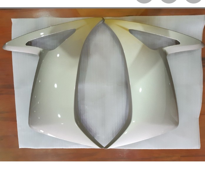Cánh yếm ngoài Nouvo  LX màu bạc