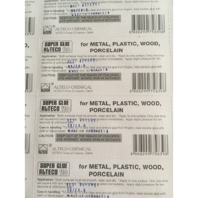 TUÝP KEO DÁN VẬT LIỆU ALTECO 110 NHẬT