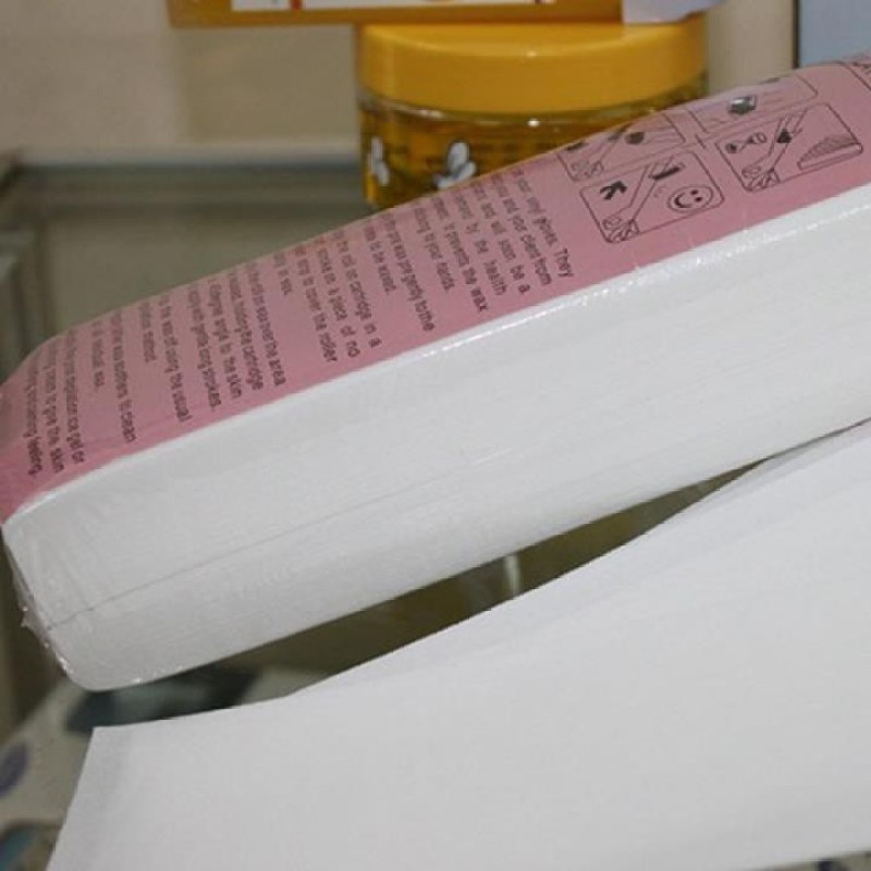 Giấy wax lông 100 tờ nhám hỗ trợ tẩy lông tại nhà