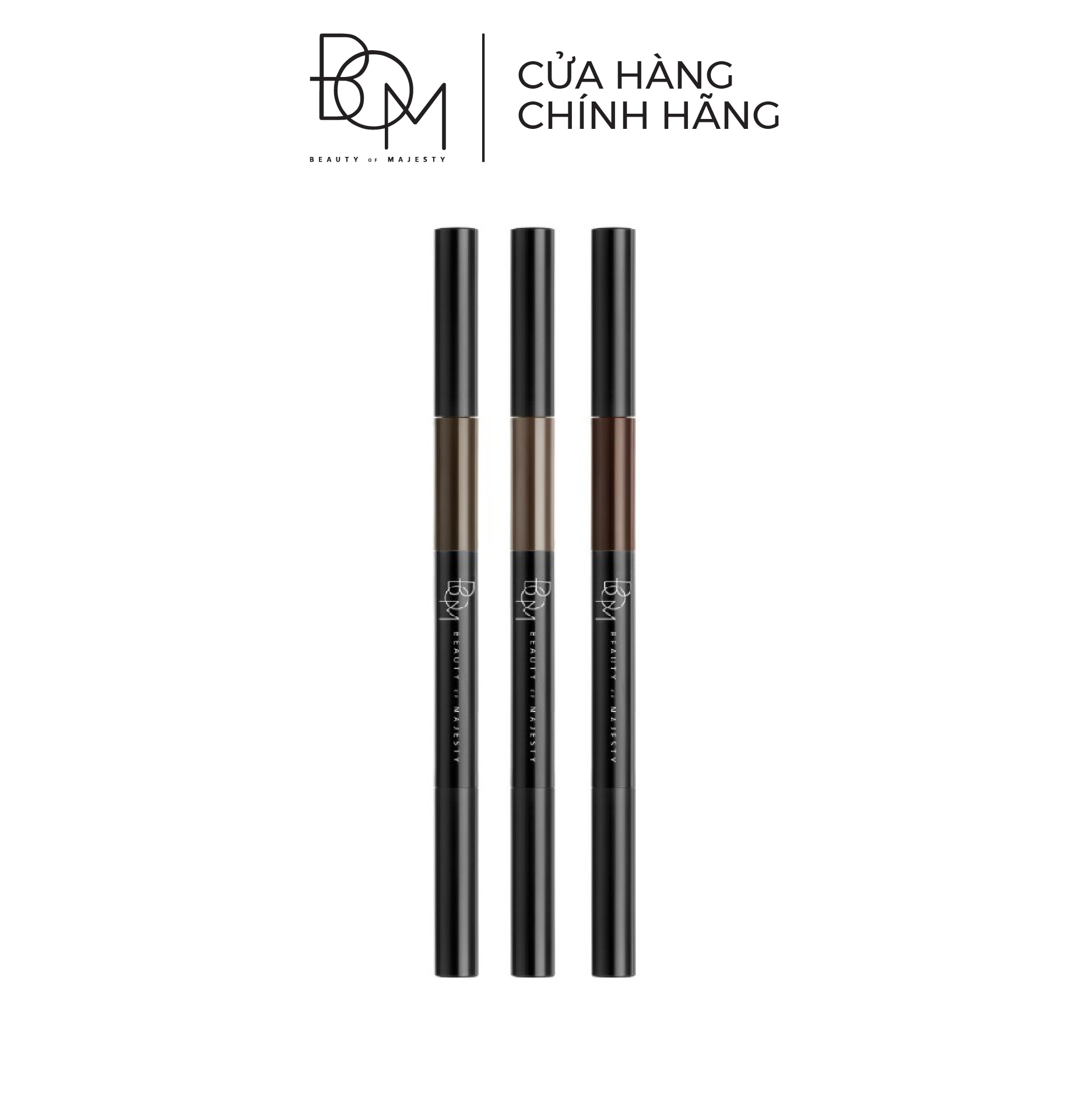 Chì Kẻ Mày BOM 3 In 1 Triple Edge Eye Brow 0.2g