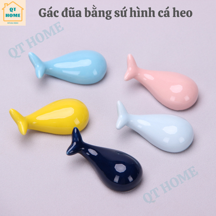 [HCM]Gác Đũa Sứ Hình Cá Heo Dễ Thương
