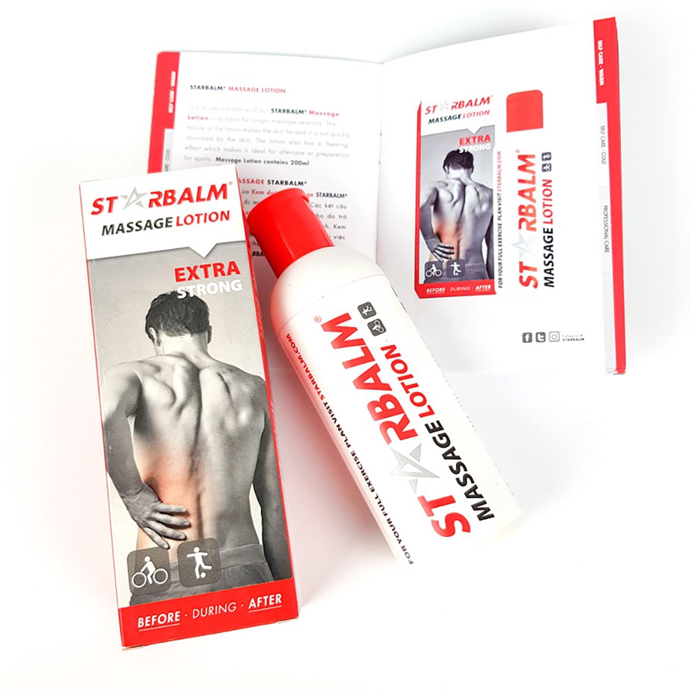 Kem giảm đau nhức cơ và khớp Starbalm 200ml, giúp kích thích máu lưu thông, giảm đau mỏi do vận động quá sức, làm việc ngồi lâu, sai tư thế