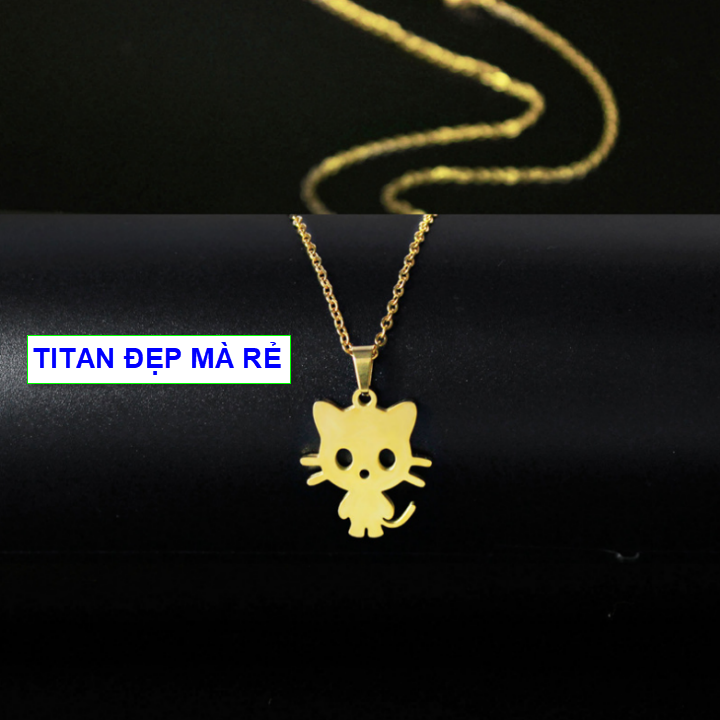 Bông tai mèo bông tai con mèo bông tai hình mèo - Hàng titan vàng 18k sáng bóng đẹp - Cam kết 1 đổi 1 nếu đen và gỉ sét