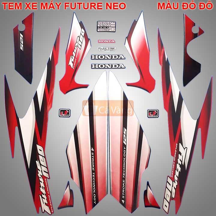 [HCM]Tem xe máy Future Neo Tem TỐT TEM XỊN dán dàn áo xe máy ĐỎ