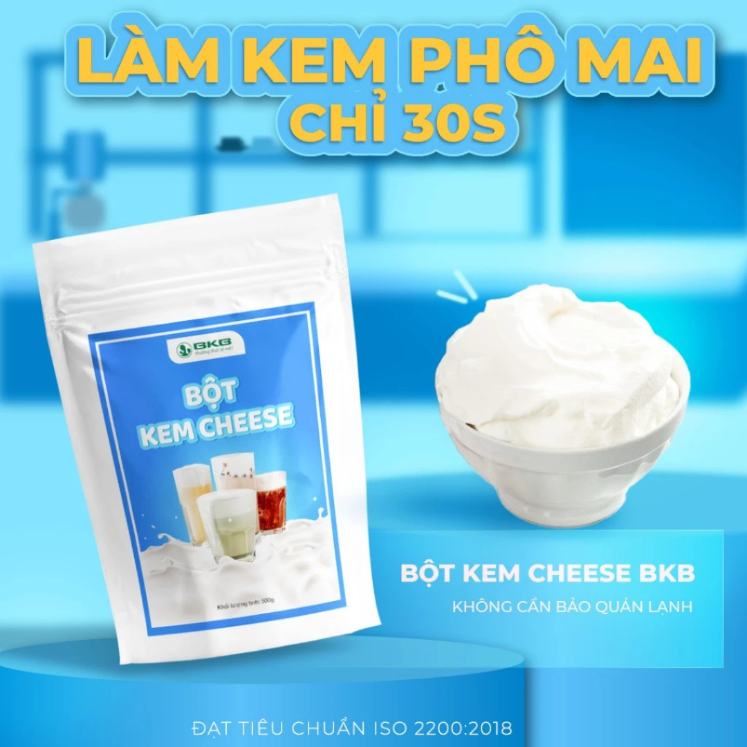 Bột Kem Cheese BKB 500g – Bí Quyết Tạo Milkfoam & Macchiato Hoàn Hảo