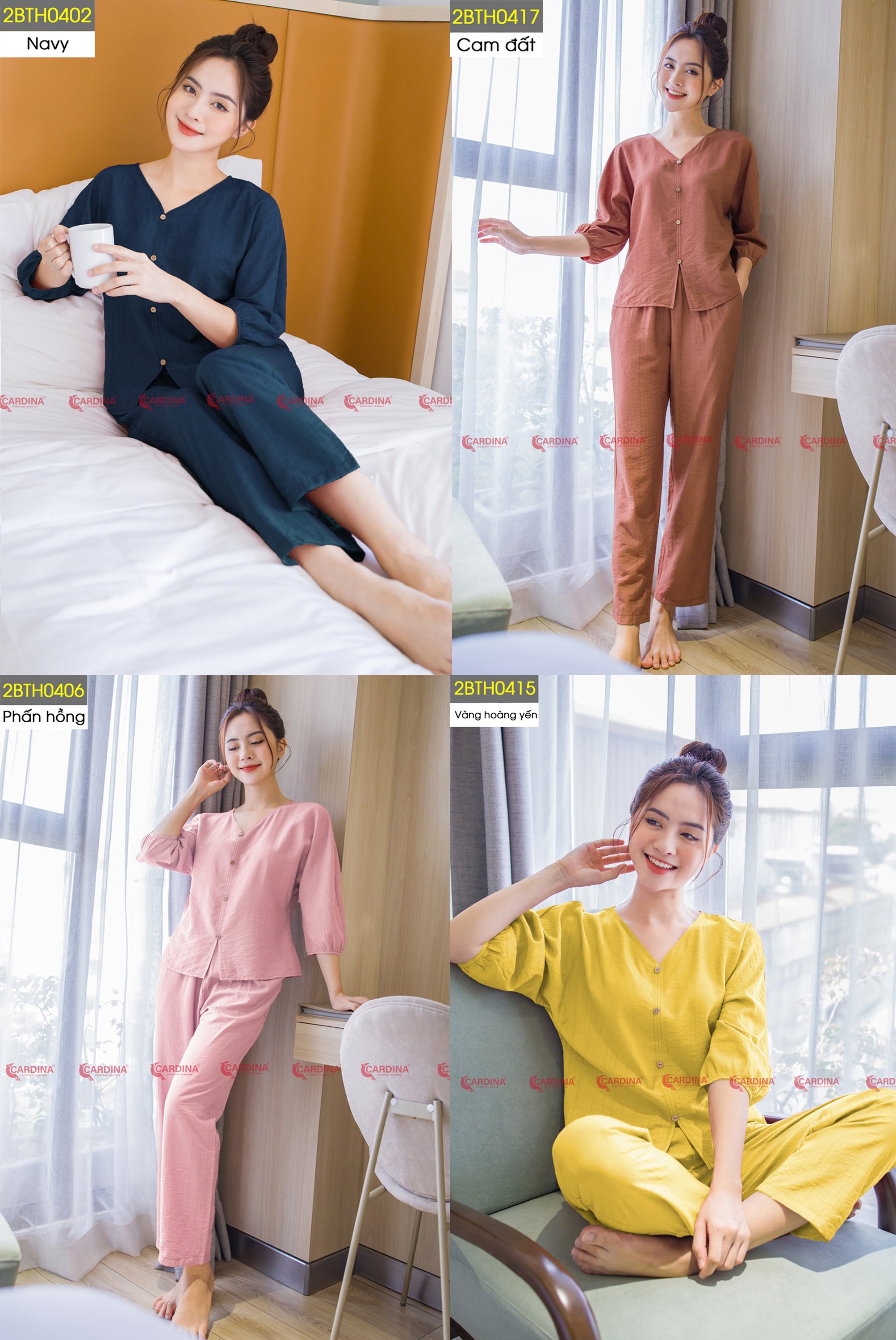 mã 2BTH04 - Bộ thô trơn cổ tim Cardina