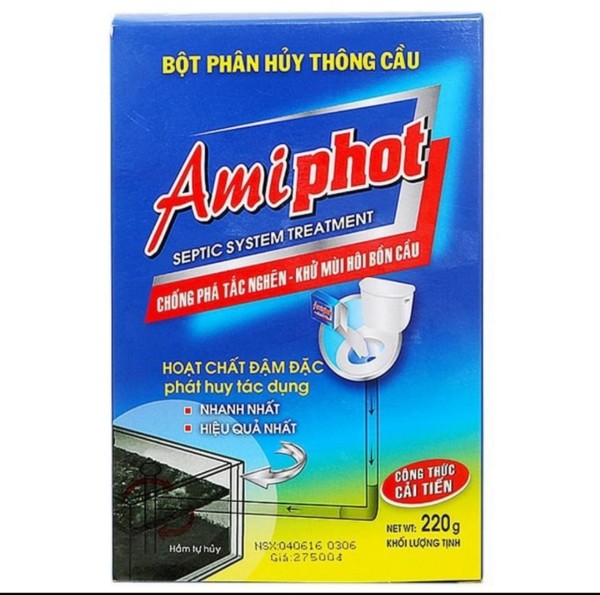 [HCM]Bột Phân Huỷ Thông Cầu Amiphot 220g Gia Phú
