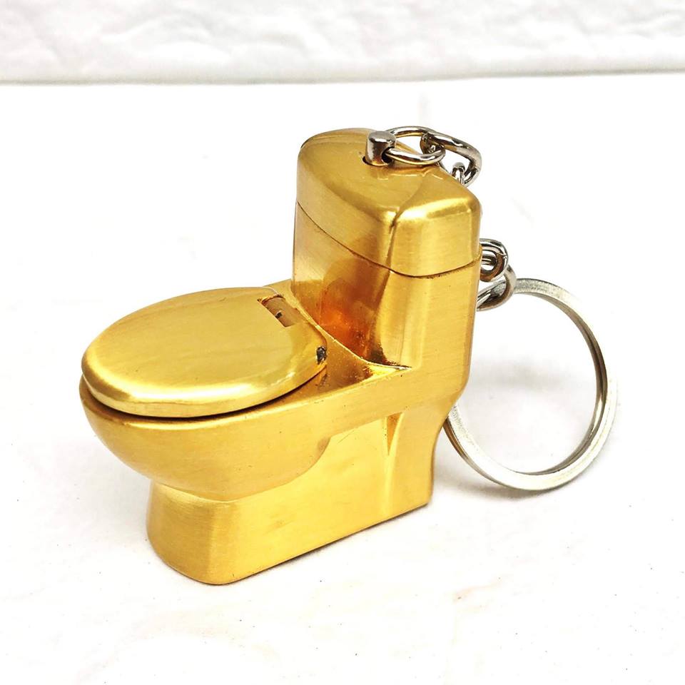 [HCM]Bật Lửa Gas Móc Khoá Hình Bồn Cầu Độc Lạ (Nhiều Màu)