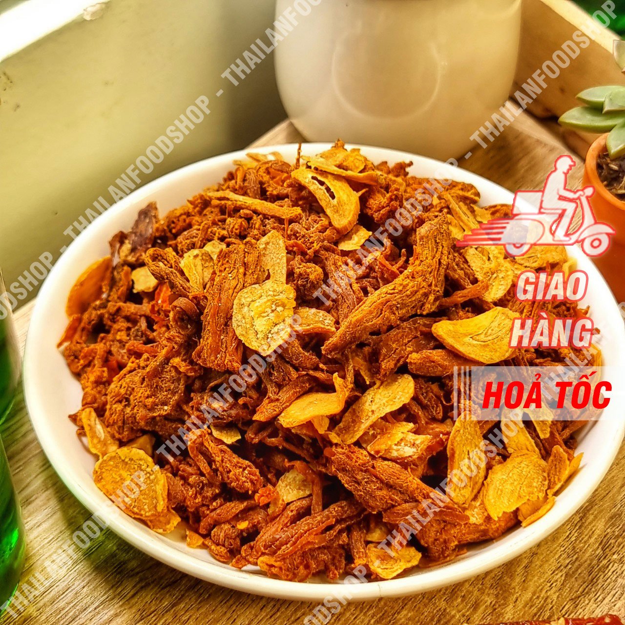 Khô Heo Cháy Tỏi - Lon 300gr
