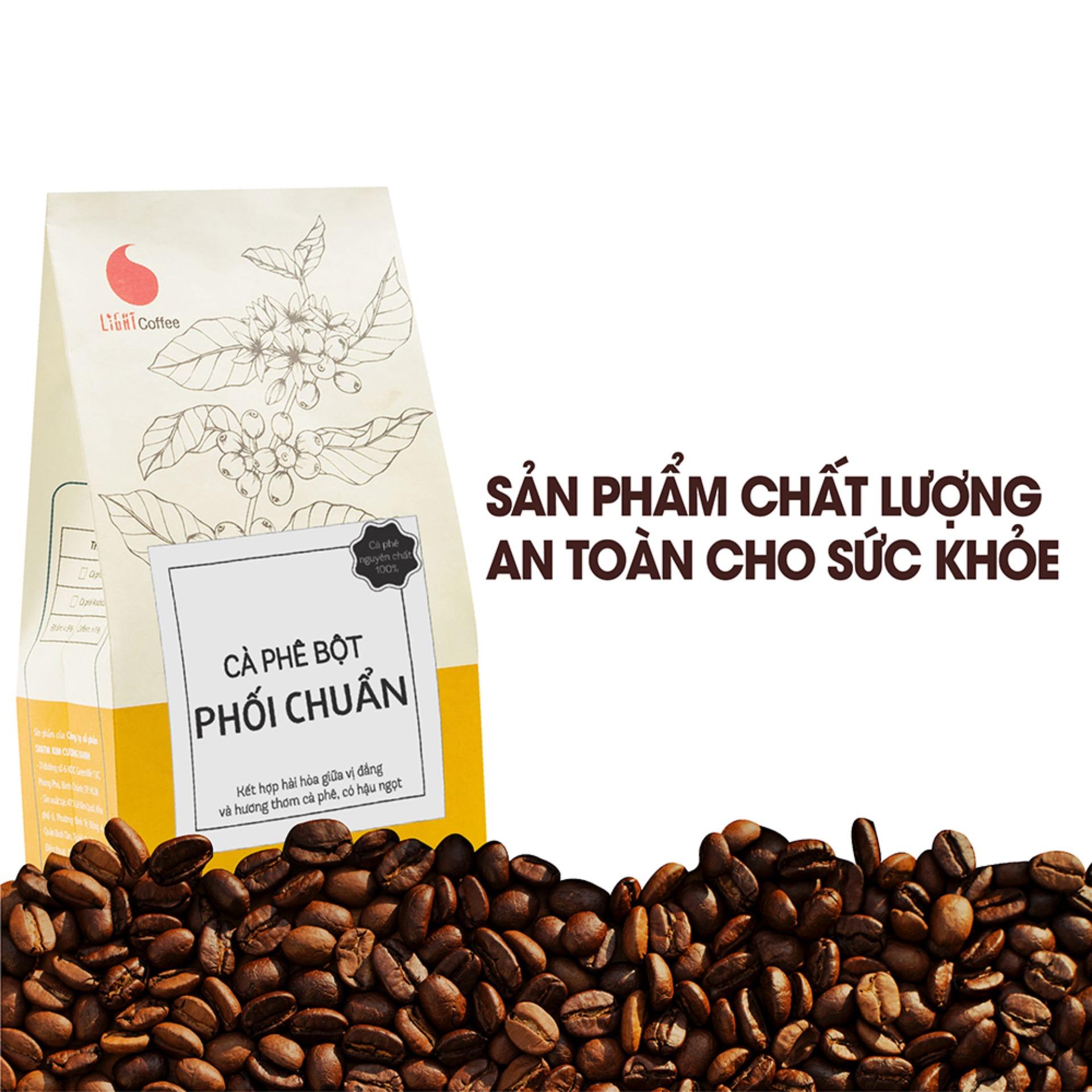 Cà phê bột Phối chuẩn - Light Coffee - 500gr - cà phê nguyên chất 100%