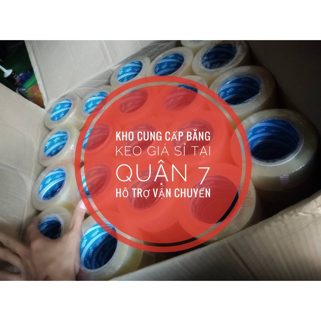 [T11][Xả Kho] BĂNG KEO TRONG LOẠI 200Y ( 1 LÓC / 6 CUỘN )