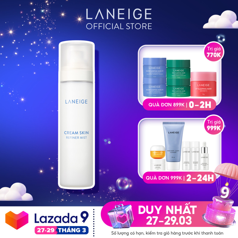Xịt Khoáng Dưỡng Da Laneige Cream Skin Mist 120Ml giá rẻ