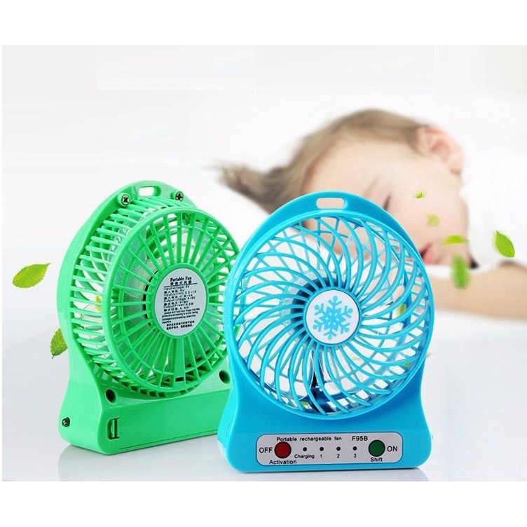 Quạt tích điện mini 3 tốc độ siêu cute hot