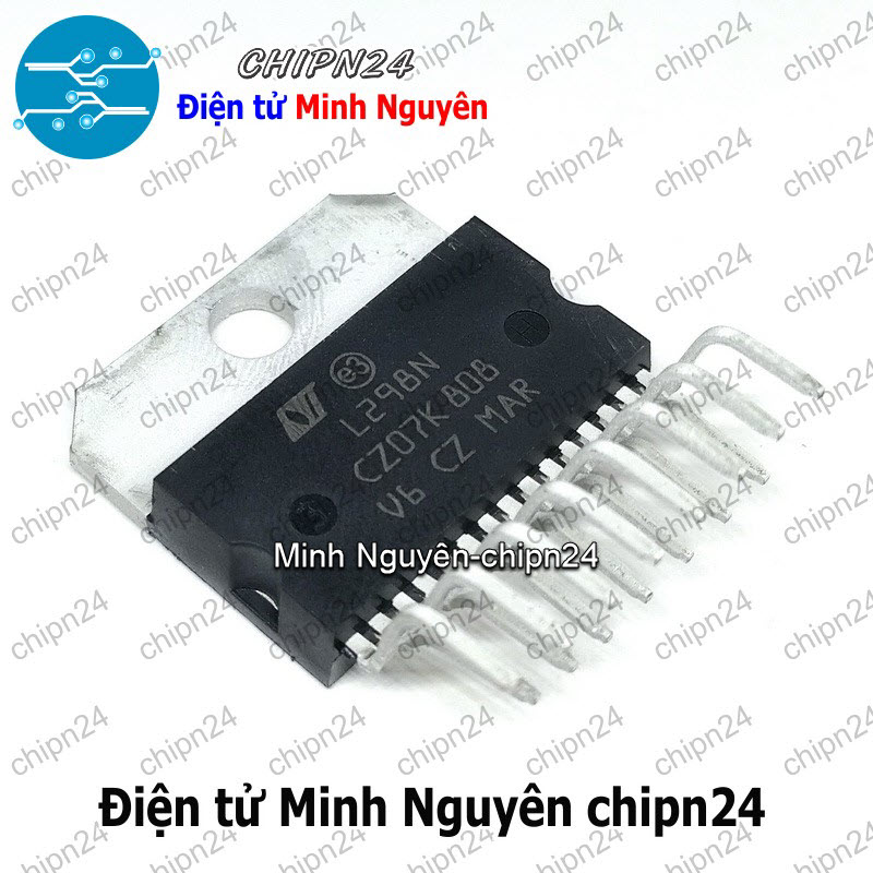 [1 con] (DIP) IC L298 Multiwatt-15 (L298N) (IC điều khiển động cơ) - HH000332